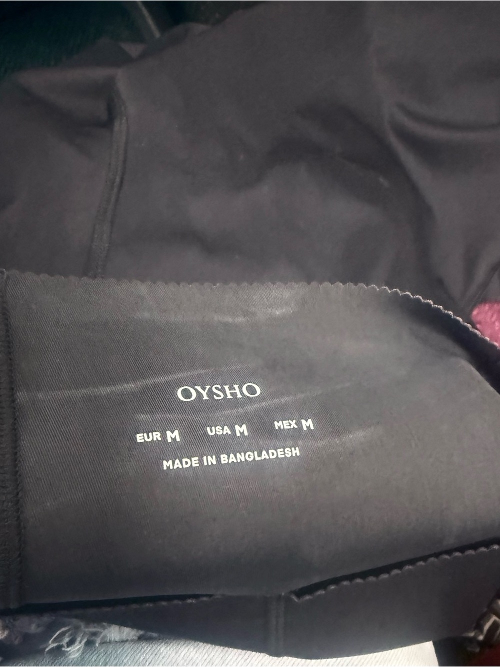 Oysho Black High-Rise Track Joggers
